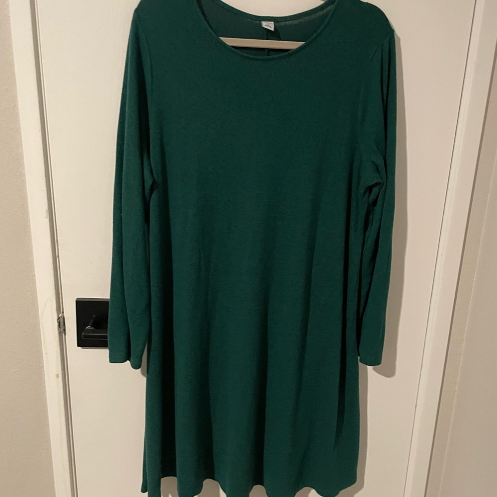 Old Navy Green Long Sleeve Dress